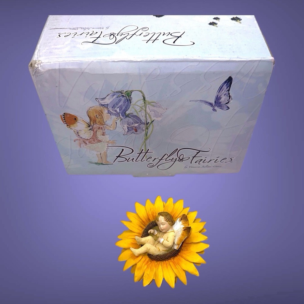 Butterfly Fairies Country Artists 2007 Baby Bloom CA05459 Sunflower Mini Figure - Picture 3 of 15